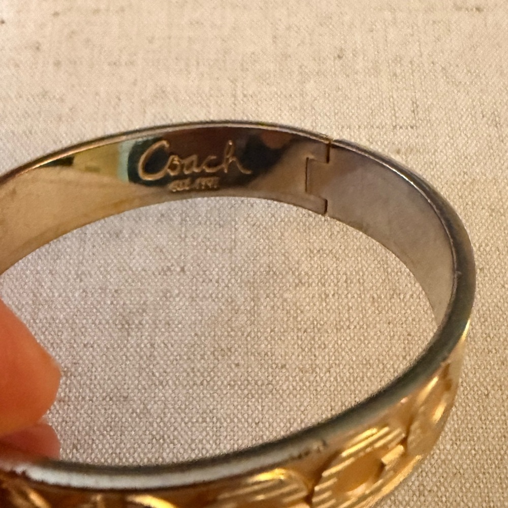 Coach Two-Tone Gold and Silver Bracelet - Picture 2 of 4